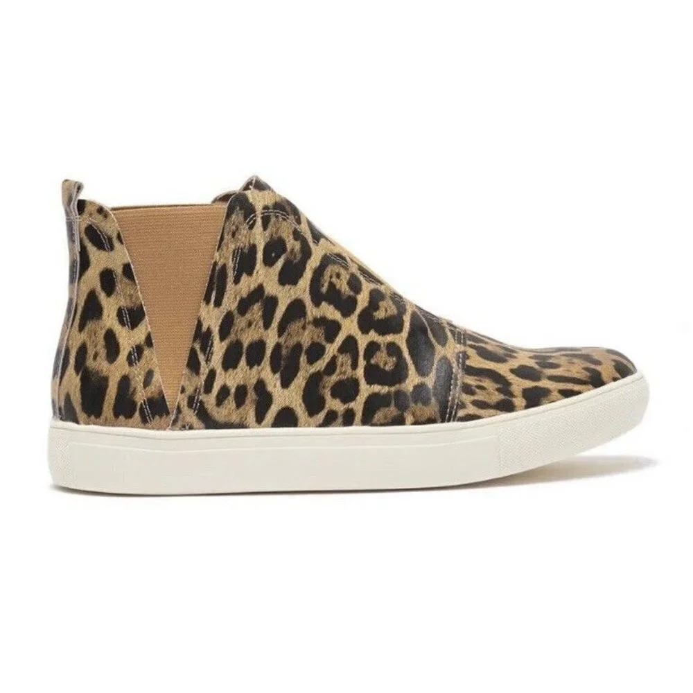 Coconuts by Matisse Love Worn Pull‎ On Sneakers sz 8.5 Brand New Leopard Print